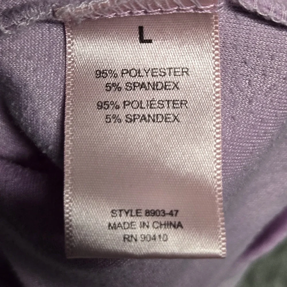 Juicy Couture Velour Women's Size Large Long Lilac Sleepwear Lounge Shirt‎